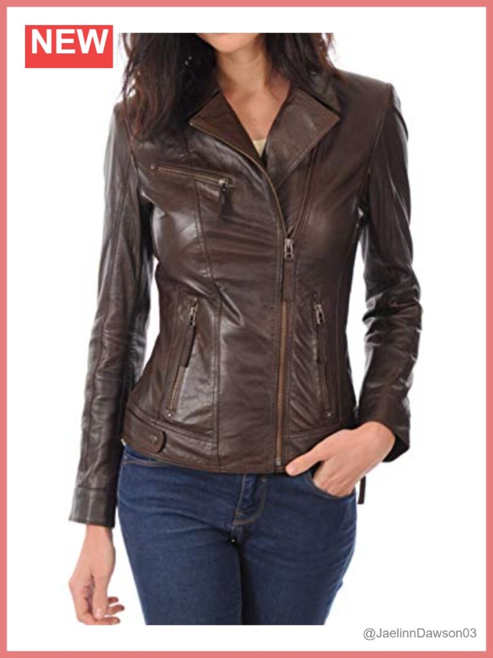 Womens 100% Lambskin Genuine Leather Bomber Biker Jacket